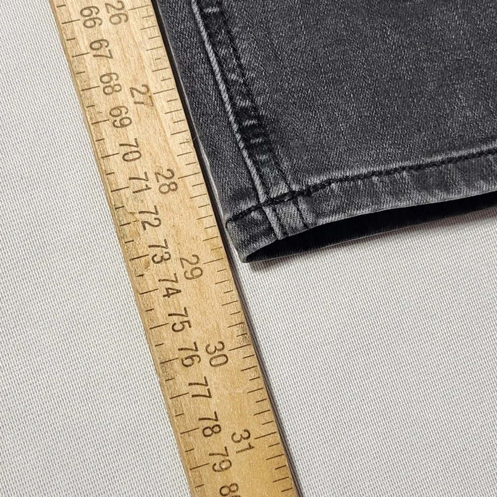 womens PAIGE black‎ denim JEANS Bombshell Skinny Mid Rise Stretch Dark Magnet 28